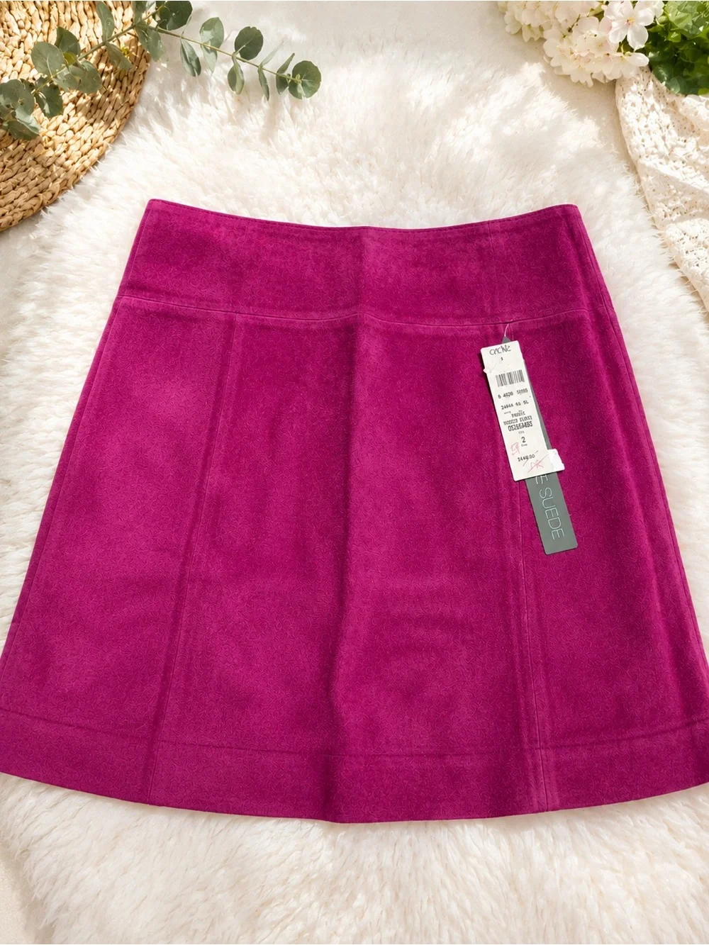 Cache Magenta Halter Top with Matching Mini Skirt